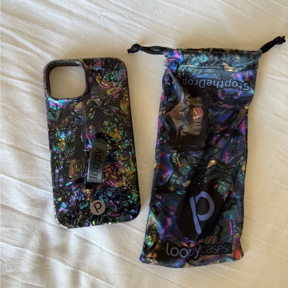 Black & Multicolor Loopy iPhone 14 Lefty Case
